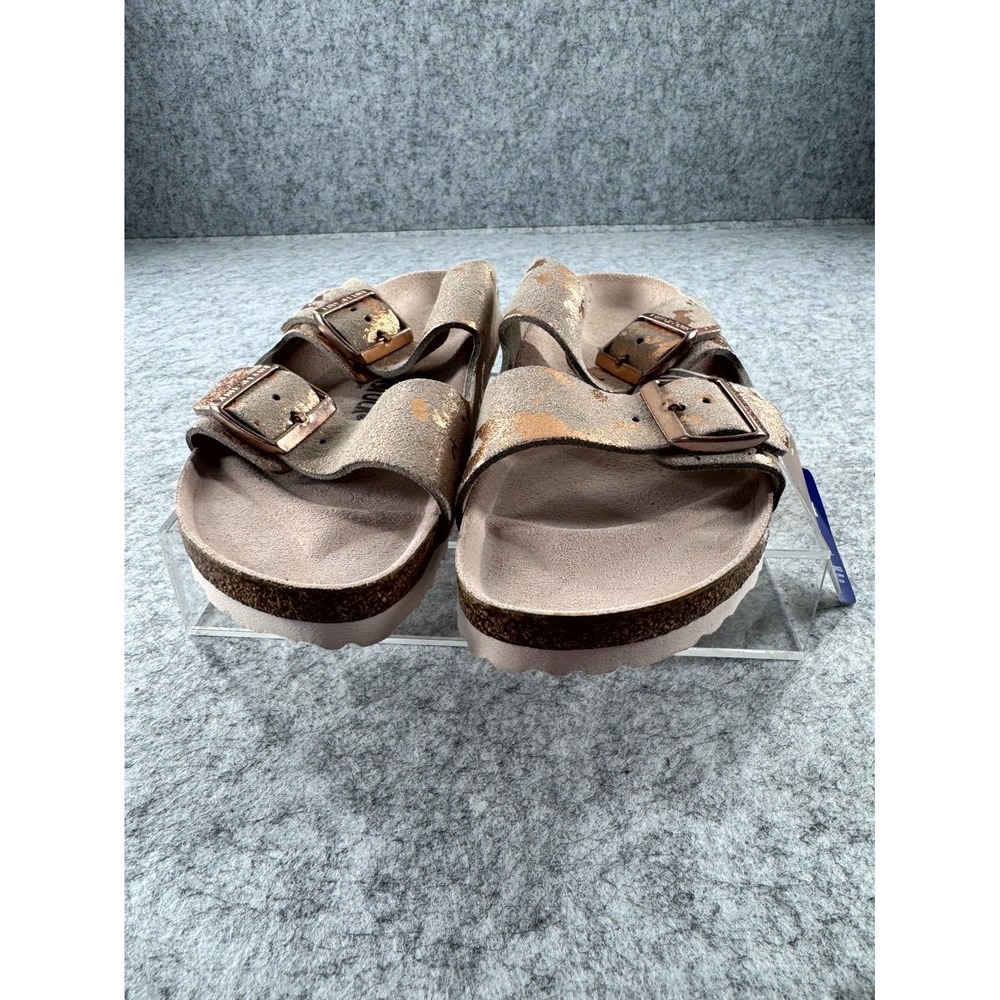 Birkenstock Arizona Double Strap Sandals Women's 10 Metallic Copper Splatter - Picture 6 of 14